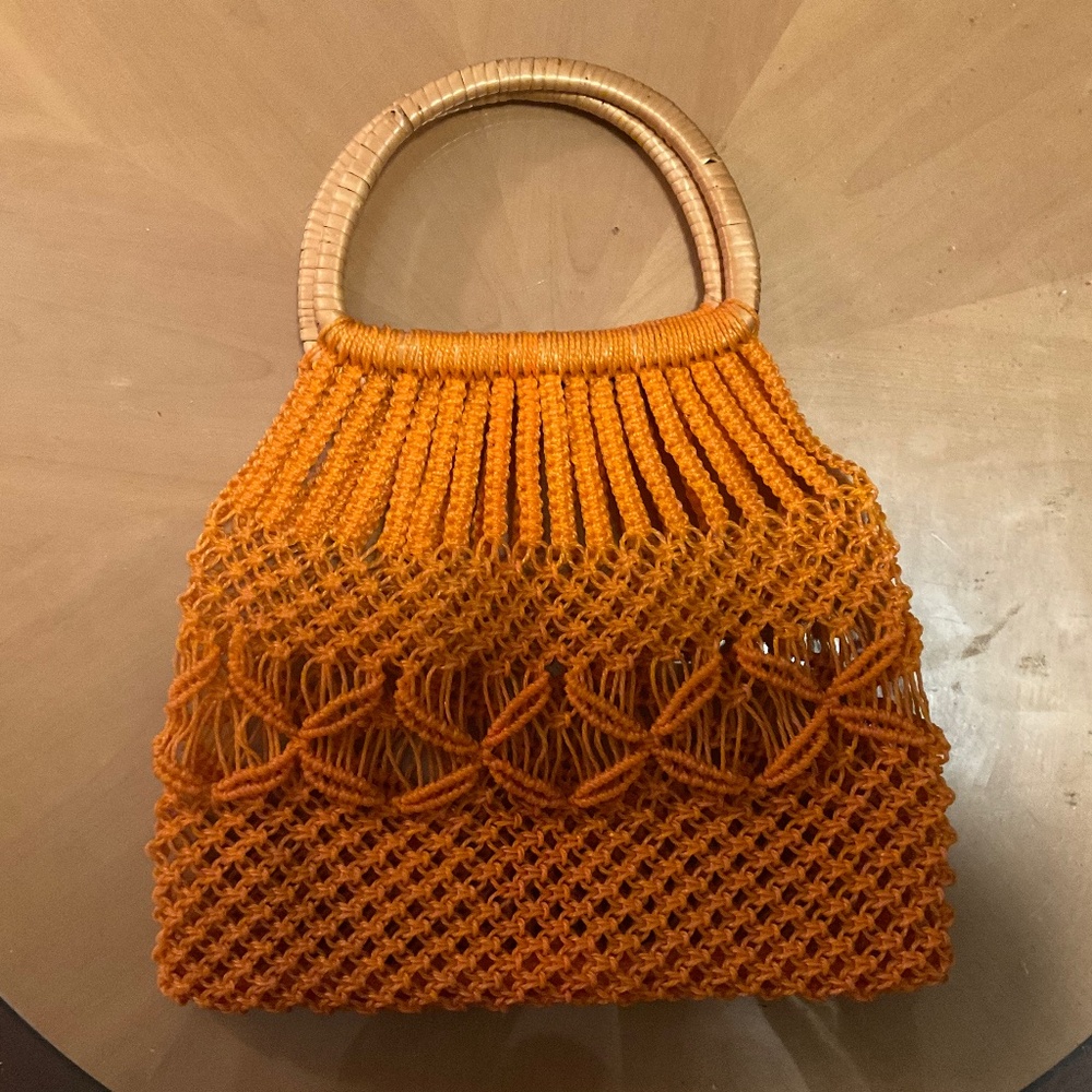 Vintage Macramé Handbag